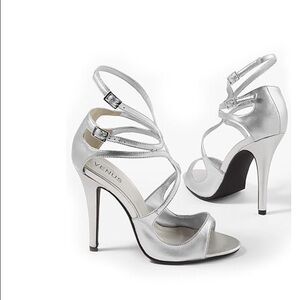 VENUS Silver Strappy Heels